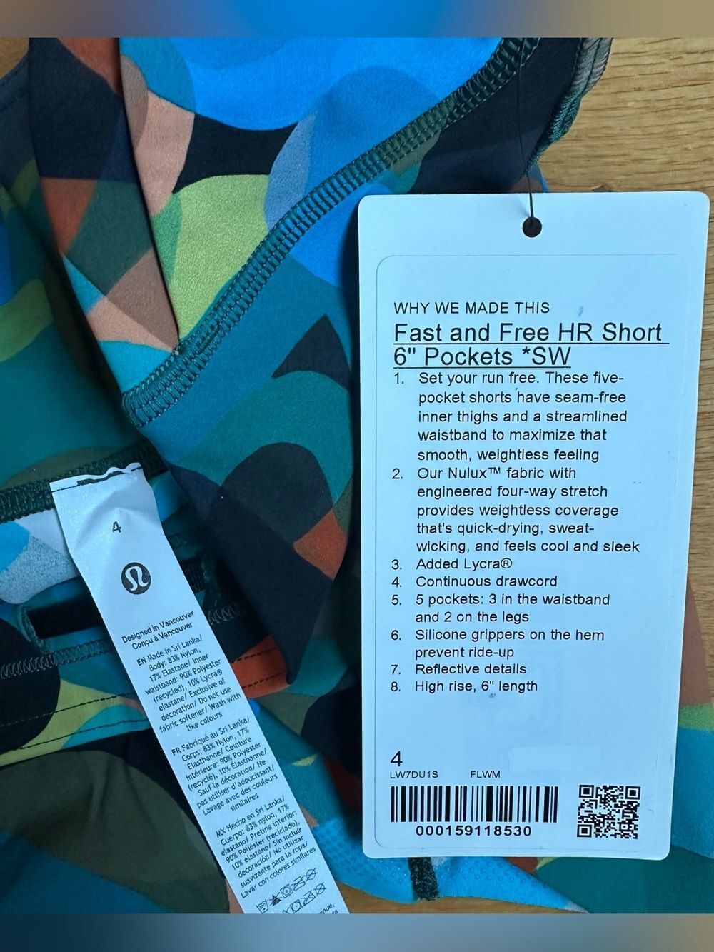 lululemon size 4 SeaWheeze 2026 Fast Free HR Short 6” with Pockets - Picture 6 of 7